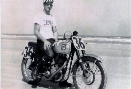 Classic Motorcycle Racing on a BSA Gold Star Image